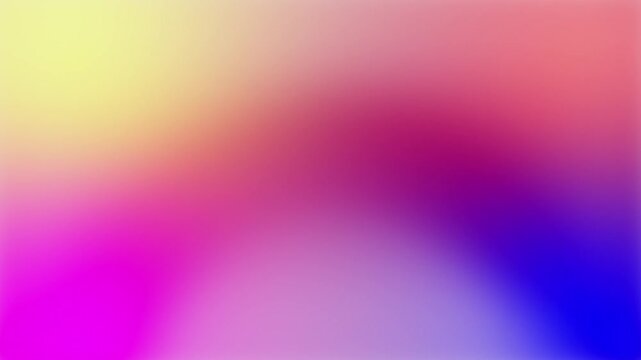 Abstract blurred gradient background with soft yellow, pink, purple and blue colors