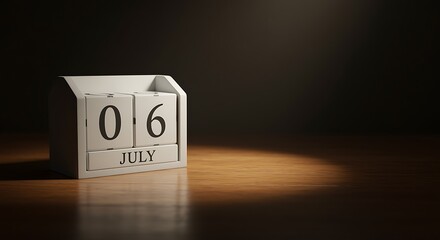 July Calendar Date Display