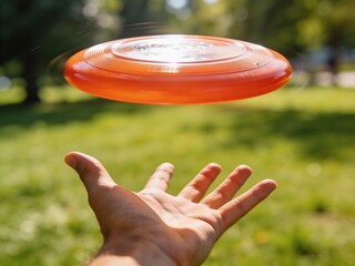 A person is holding a frisbee in their hand