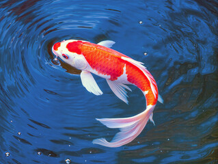 koi fish in water