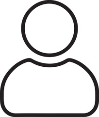 Abstract Human Silhouette Icon for Design and Web Applications