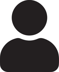 Abstract Human Silhouette Profile Portrait on Transparent Background