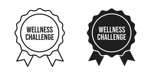 Wellness challenge badges