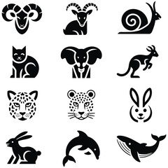 Set of animal icons vector illustration
