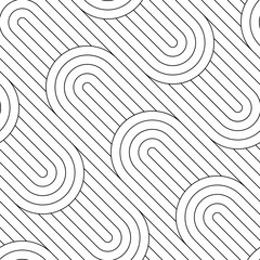 Abstract seamless pattern. Modern geometric background. Fine line grid.