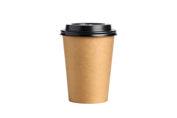 Disposable Kraft Paper Coffee Cups with Lids - Perfect for Takeaway Drinks, Hot Beverages, and On-the-Go Convenience
