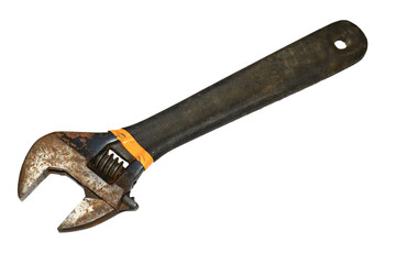 Obraz premium A wireless router on a white background with a distinctive black handle, great for technology or office use