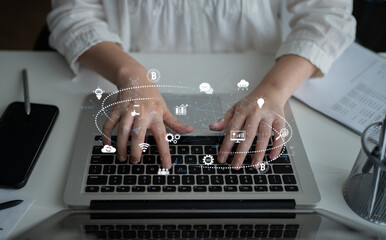 Digital business ecosystem integrating multiple business, ecosystem, and technology elements in a seamless digital network Latch