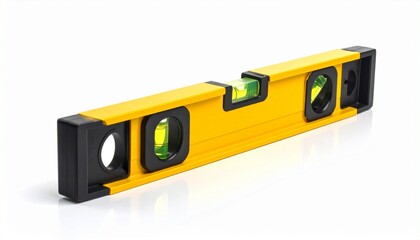 Yellow Spirit Level with Bubble Vials &ndash; Precision Tool Visual for DIY, Construction, or Alignment Branding
