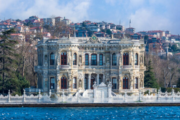 Fototapeta premium Kucuksu Kasri exterior view in Anadoluhisari District of Istanbul
