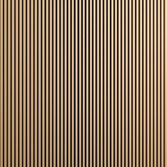 Obraz premium Wooden slatted wall acoustic panel background texture. Vertical wooden slats creating a minimalistic decorative and soundproofing wall panel