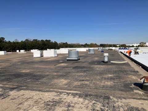Ballast roof replacing with TPO  construction