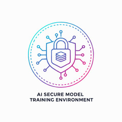 Secure AI model training environment with shield and circuit design