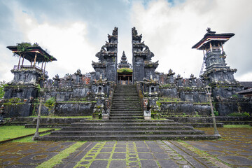 views of besakih temple, indonesia