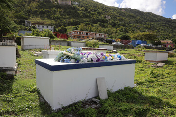 Friedhof auf Tortola (Karibische Insel / Karibik)