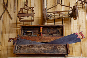 Vintage garden and other tools