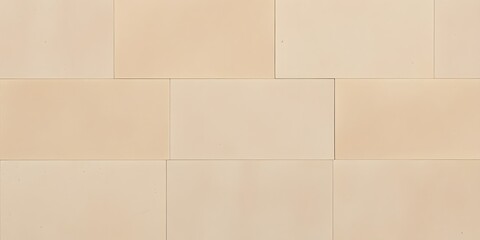 A serene beige tile pattern viewed from directly above showcasing a harmonious arrangement of rectangular shapes