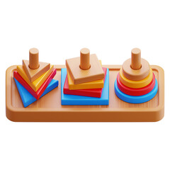 Colorful Wooden Balance Scales