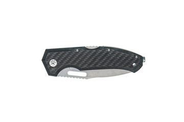Tactical folding knife with carbon fiber