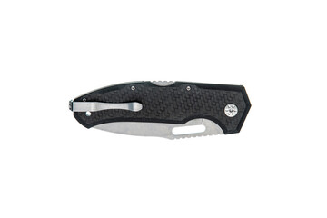 Modern pocket knife with carbon handle