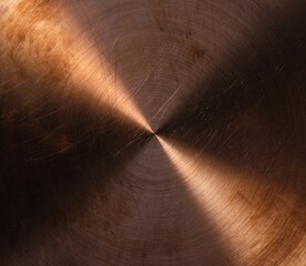 grunge old copper pot texture metal plate closeup view background