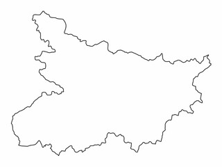 Bihar outline map