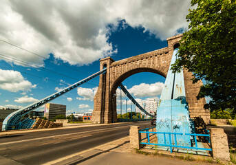 Grunwald Bridge Wroclaw, Lower Silesia, Poland.	