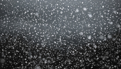 Fototapeta premium Abstract Floating White Particles on Dark Background Soft Snowfall Particle Texture Minimal Dust and Light Particle Background Elegant White Particle Overlay Abstract Snow and Dust Effect Backgrou