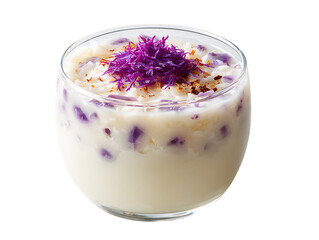 Creamy purple yams dessert