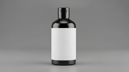 Blank wine bottle mockup for label design