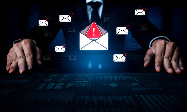 A cybersecurity alert indicating a phishing scam or malware threat. This dangerous email requires immediate action to protect against data theft and unauthorized system access. Fermion - Powered by Adobe