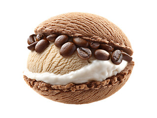 Coffee bean ice cream sandwich