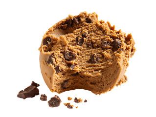 Delicious chocolate chip cookie dough