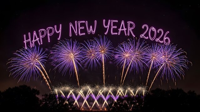 Happy new year 2006 fireworks display