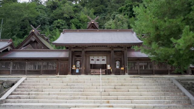 出雲 佐太神社 社殿の風景