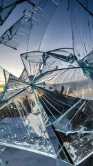 broken glass background