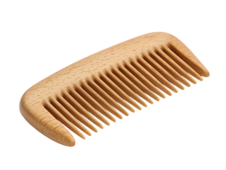 Handcrafted wooden hair comb