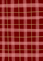 Artistic plaid hand drawn card premade hand painted background PNG for poster, card, invitation template