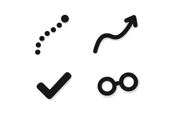 Hushed Coordination Icons. Solid style icons of transparent network devices: nodes, connecting lines, light pulses, tablet,