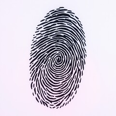 High Contrast Fingerprint Mark for True Crime Branding and Detective Media