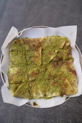 Delicious Katmer with Pistachio, an unforgettable taste where pistachio meets clotted cream