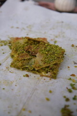 Delicious Katmer with Pistachio, an unforgettable taste where pistachio meets clotted cream