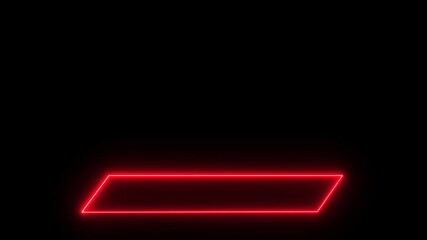 Neon glowing Modern lower third animation bar with name title placeholder and transparent background for streaming use, Animated Lower Third with Multi Directional Motion. Lower third bar with clean