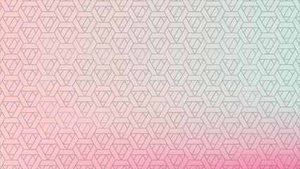 Fototapeta premium Geometric Pattern Seamless Texture Pastel Gradient Background Design Element Vector