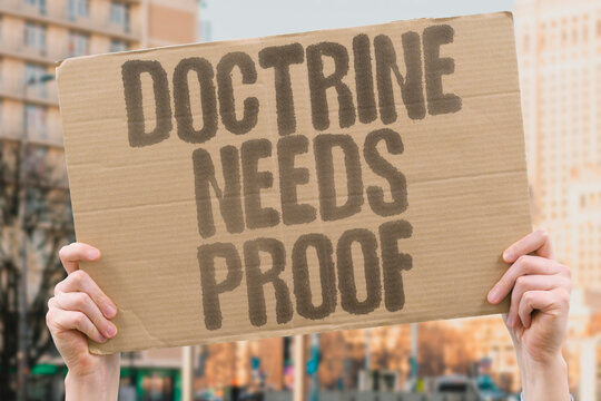 "Doctrine Needs Proof" As doctrine spreads, demand grows for proof, audits, and traceability. PROOF. AUDITS. TRACEABILITY. DOCTRINE. DEMAND.