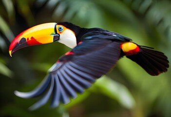 Fototapeta premium A close up of a Toucan in a tree