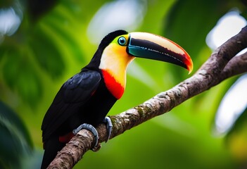 Fototapeta premium A close up of a Toucan in a tree