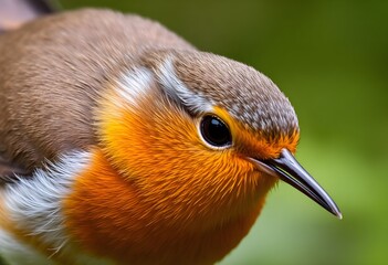 A close up of a Robin