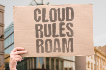 "Cloud Rules Roam" Cloud hosting terms can spread AI information rules worldwide overnight. CLOUD. TERMS. RULES. WORLDWIDE. SPREAD.