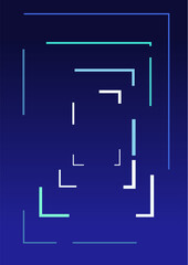 Abstract blue background with a creative grid